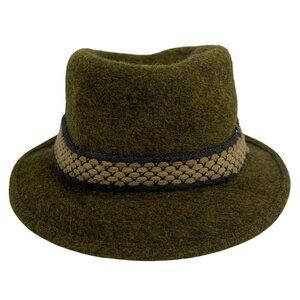 Vintage BOYVILLE Mens Greenish Wool Hat SZ 6.5 Deluxe Quality Sears Roebuck Co